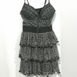 Cheetah Ruffled dress